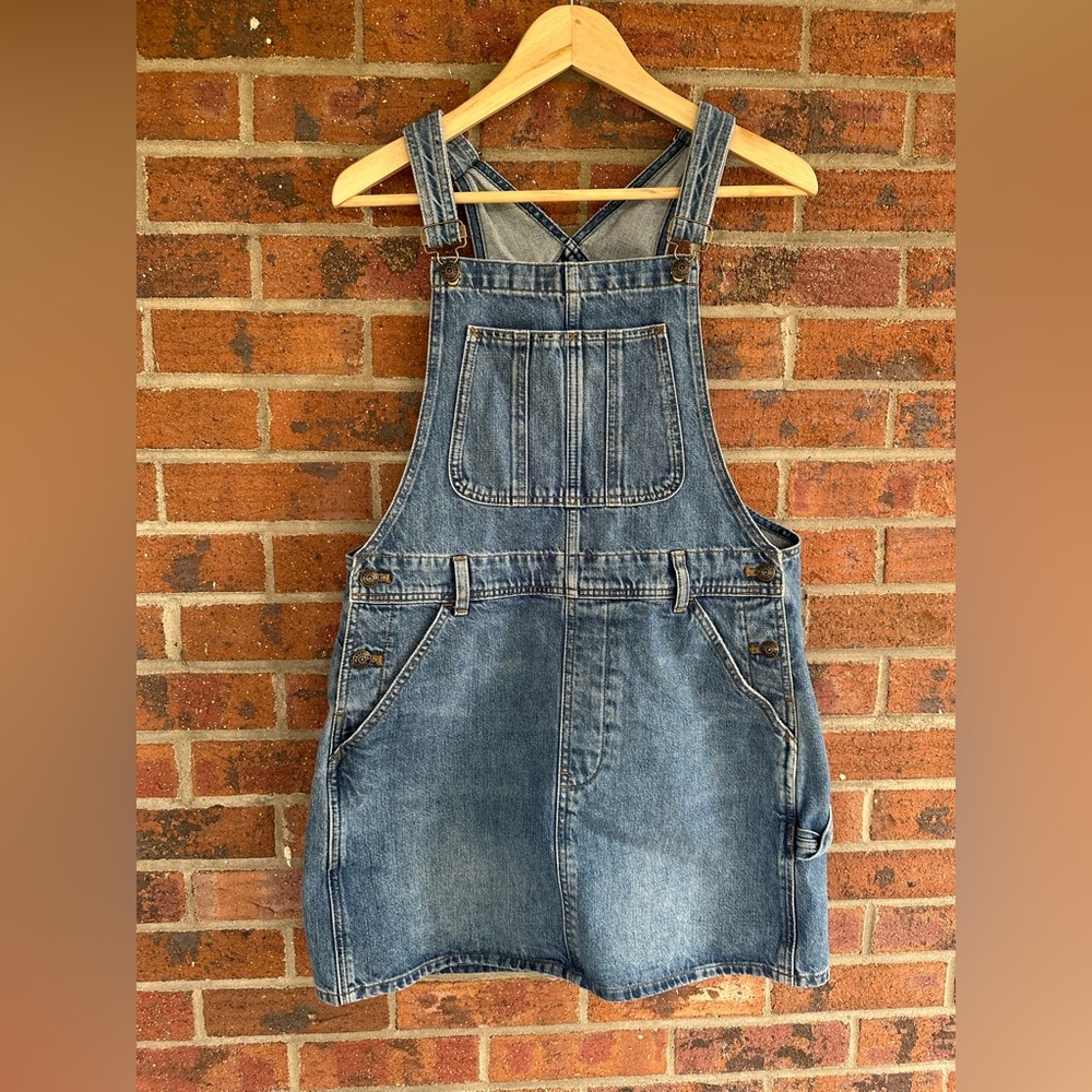 Madewell Blue Denim Dress - Boxy Mini Skirtall in Billings Wash